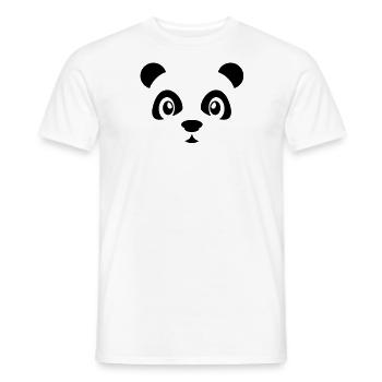 Cute panda bear animal - Panda bear - Zoo - Chine - T-shirt homme - blanc - Devant - AI Model Male 178 dark (178cm)