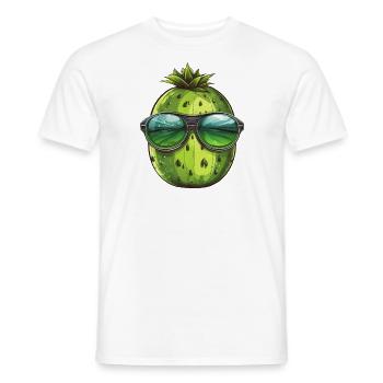 Coole Wassermelone - Design mit Sonnenbrille - Männer T-Shirt - Weiß - Vorne - AI Model Male 178 dark (178cm)