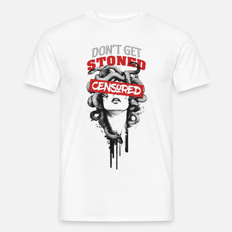 Dont get stoned - Männer T-Shirt - Weiß