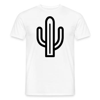Kaktus - Männer T-Shirt - Weiß - Vorne - AI Model Male 178 dark (178cm)