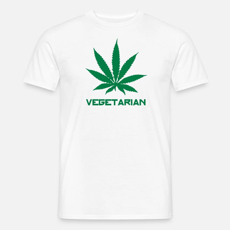 vegetarian - Männer T-Shirt - Weiß
