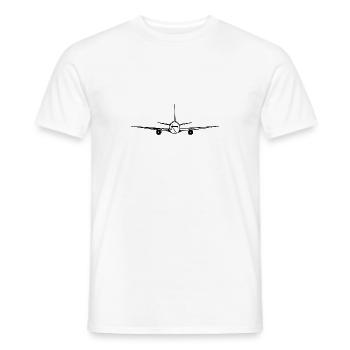 Flying Transport Pilot Flyer - Men's T-Shirt - white - Front - AI Model Male 178 dark (178cm)