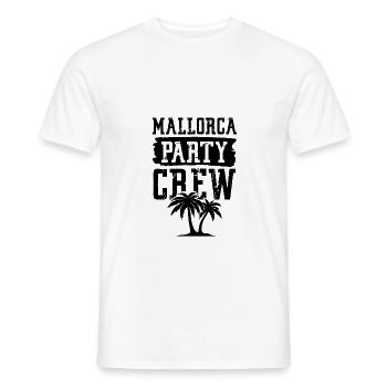Mallorca Party Crew - T-shirt homme - blanc - Devant - AI Model Male 178 dark (178cm)
