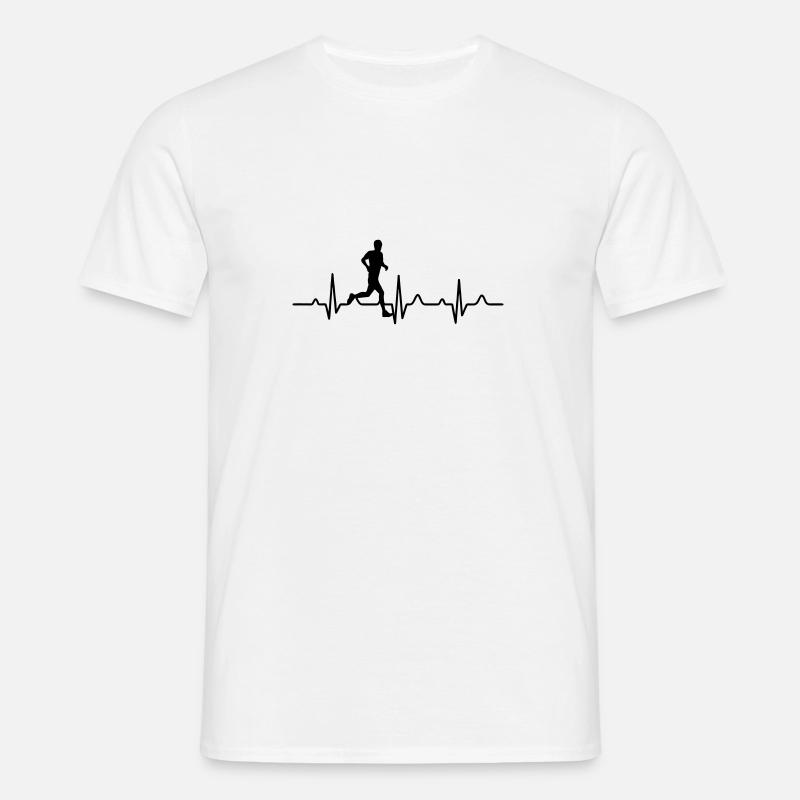 marathon - T-shirt til herrer - hvid
