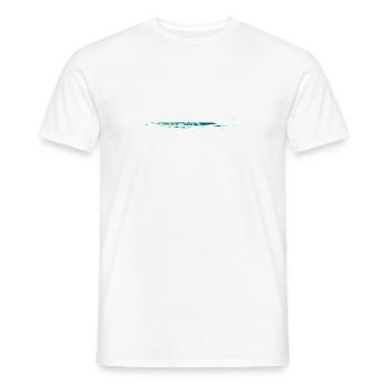 Stroke lines - Men's T-Shirt - white - Front - AI Model Male 178 dark (178cm)