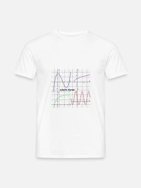 scharfe Kurven - Männer T-Shirt - Weiß