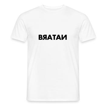 Bratan - Men's T-Shirt - white - Front - AI Model Male 178 dark (178cm)