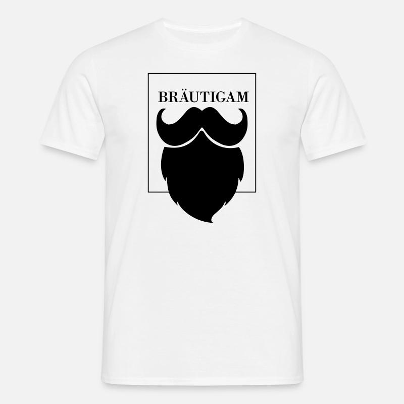 Der Bräutigam - Männer T-Shirt - Weiß
