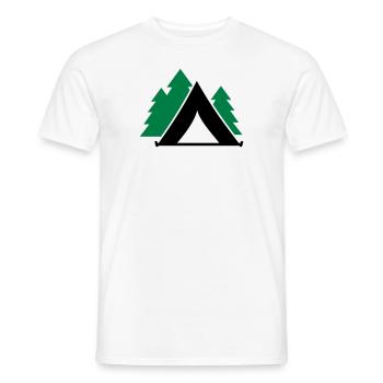 Tente - T-shirt homme - blanc - Devant - AI Model Male 178 dark (178cm)