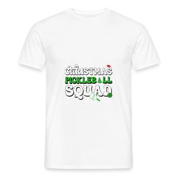 Weihnachten Pickleball Squad Pickleballer Xmas Lover - Männer T-Shirt - Weiß - Vorne - AI Model Male 178 dark (178cm)