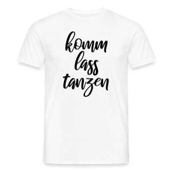 Komm lass tanzen - Männer T-Shirt - Weiß - Vorne - AI Model Male 178 dark (178cm)