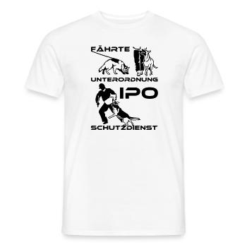 484 IPO German Shepherd Dog - Men's T-Shirt - white - Front - AI Model Male 178 dark (178cm)