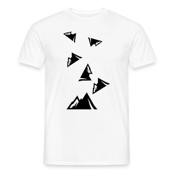 Berge Mountains icon - Männer T-Shirt - Weiß - Vorne - AI Model Male 178 dark (178cm)