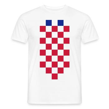 Croatia Hrvatska Croatia T-Shirt Sweat À Capuche Cadeaux - T-shirt homme - blanc - Devant - AI Model Male 178 dark (178cm)