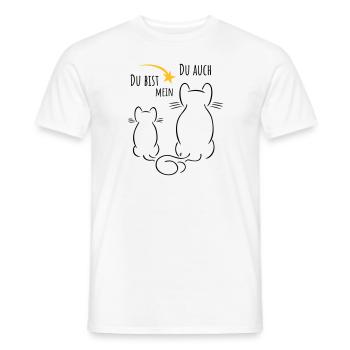 Du bist mein Stern - Du auch - Männer T-Shirt - Weiß - Vorne - AI Model Male 178 dark (178cm)