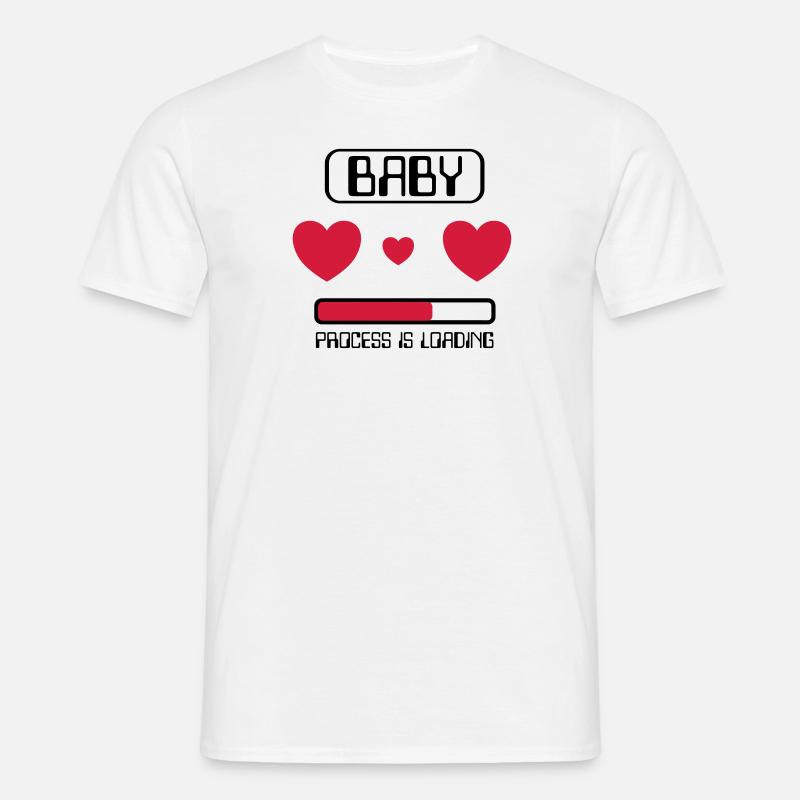 Baby Process is loading - Männer T-Shirt - Weiß