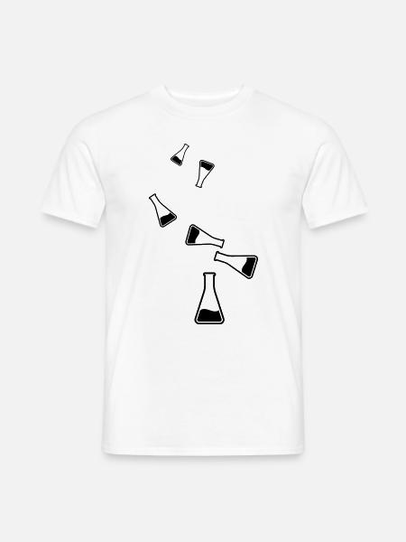 Reagenzglas Icon - Männer T-Shirt - Weiß