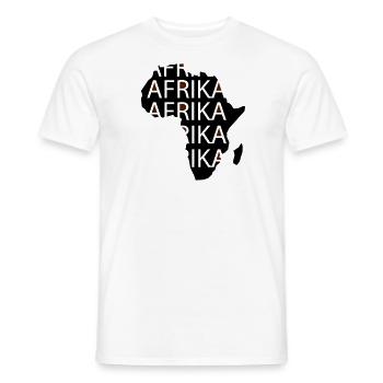 Afrique - T-shirt homme - blanc - Devant - AI Model Male 178 dark (178cm)