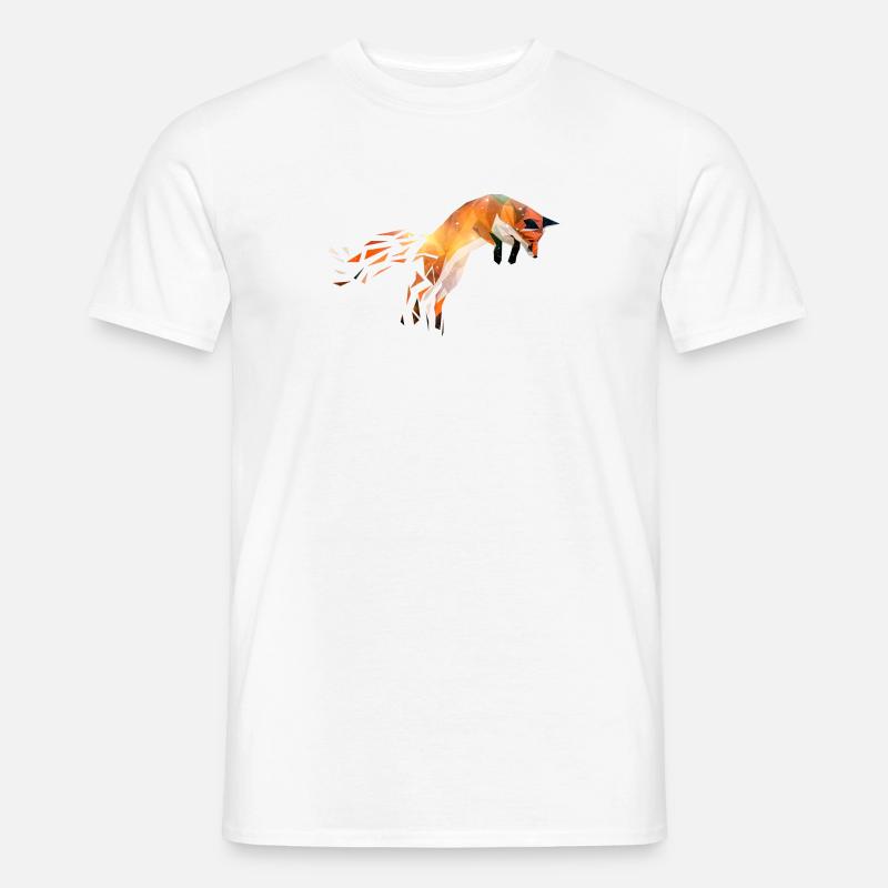 Fuchs - Männer T-Shirt - Weiß