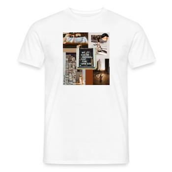 We can be heroes | Inspiring collage | Sayings - Men's T-Shirt - white - Front - AI Model Male 178 dark (178cm)