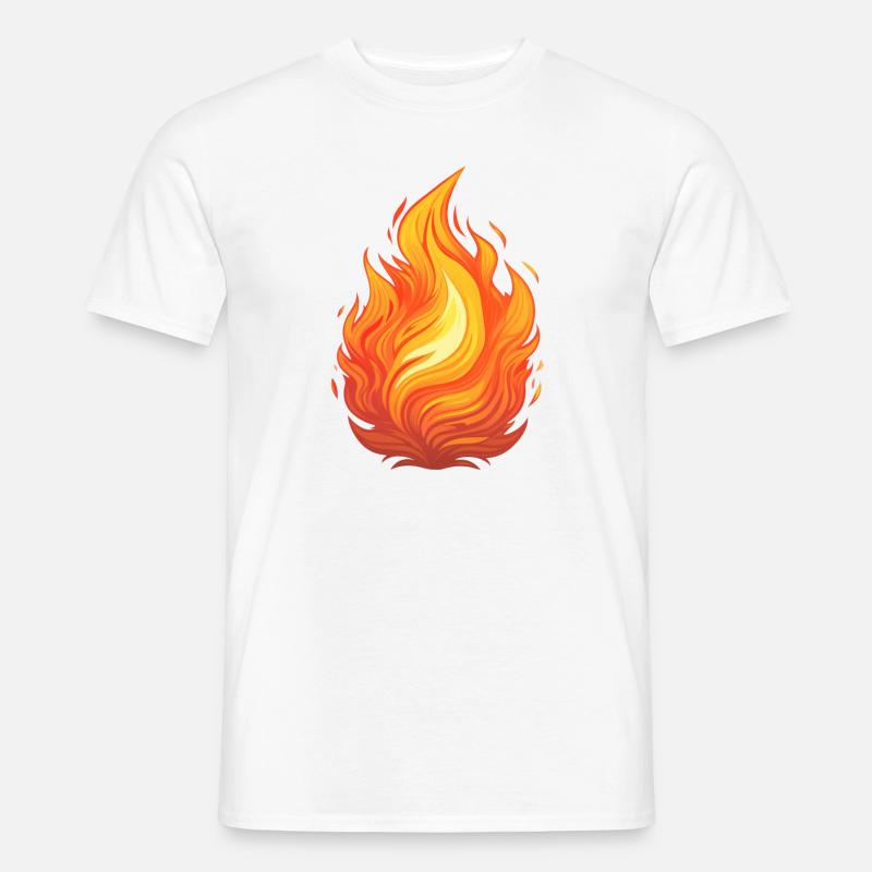 Flame or fire - Men's T-Shirt - white