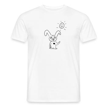 Good morning - Men's T-Shirt - white - Front - AI Model Male 178 dark (178cm)