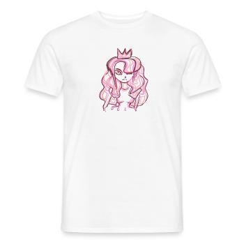 symbole Reine - T-shirt homme - blanc - Devant - AI Model Male 178 dark (178cm)
