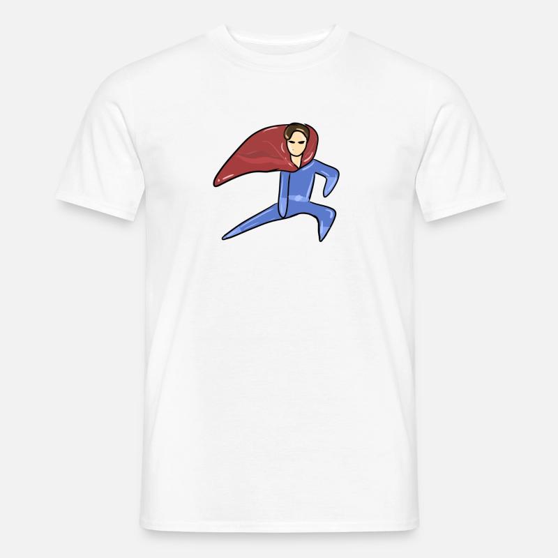held superheld mann retter symbol - Männer T-Shirt - Weiß