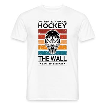 Hockey the Wall - Männer T-Shirt - Weiß - Vorne - AI Model Male 178 dark (178cm)