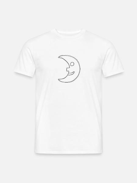 Mond Symbol Motiv Nacht - Männer T-Shirt - Weiß