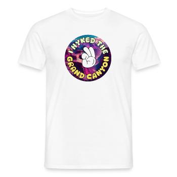 J’ai fait une randonnée dans le Grand Canyon Arizona Men Women - T-shirt homme - blanc - Devant - AI Model Male 178 dark (178cm)