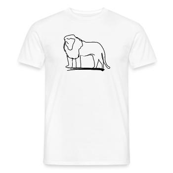 Leo Symbol Animal Predator - Men's T-Shirt - white - Front - AI Model Male 178 dark (178cm)