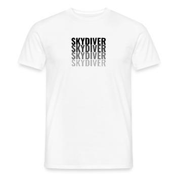 SKYDIVER Fallschirmspringer - Männer T-Shirt - Weiß - Vorne - AI Model Male 178 dark (178cm)
