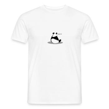 Panda panda bear panda bear gift idea - Men's T-Shirt - white - Front - AI Model Male 178 dark (178cm)