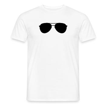 Sonnenbrille Party Brille Geschenk - Männer T-Shirt - Weiß - Vorne - AI Model Male 178 dark (178cm)