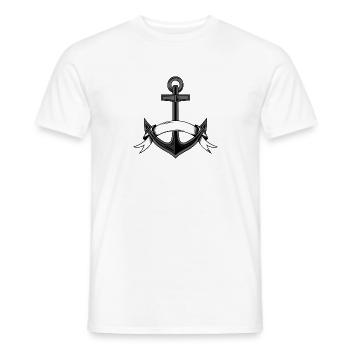 ancre - T-shirt homme - blanc - Devant - AI Model Male 178 dark (178cm)