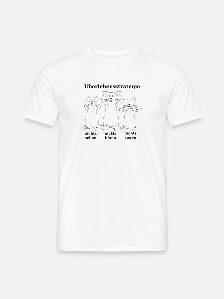 die drei schwarz - Männer T-Shirt - Weiß