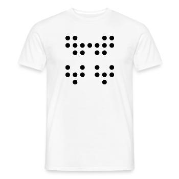 RandomBlackDot97 - Men's T-Shirt - white - Front - AI Model Male 178 dark (178cm)