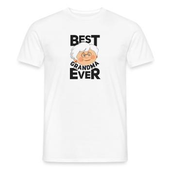 Beste Oma der Welt liebe Oma - Geschenkidee - Männer T-Shirt - Weiß - Vorne - AI Model Male 178 dark (178cm)