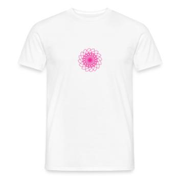 sb circle pattern - Men's T-Shirt - white - Front - AI Model Male 178 dark (178cm)