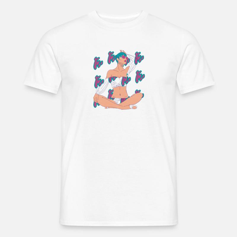 jjba foo fighters stone ocean - Männer T-Shirt - Weiß