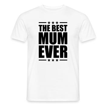 Best Mom Ever - T-shirt homme - blanc - Devant - AI Model Male 178 dark (178cm)