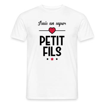 Sohn / Tochter / Familie / Mädchen - Männer T-Shirt - Weiß - Vorne - AI Model Male 178 dark (178cm)