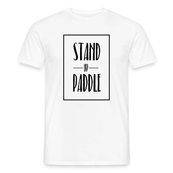 Stand up Paddle Sup Surf Sport - T-shirt homme - blanc - Devant - AI Model Male 178 dark (178cm)
