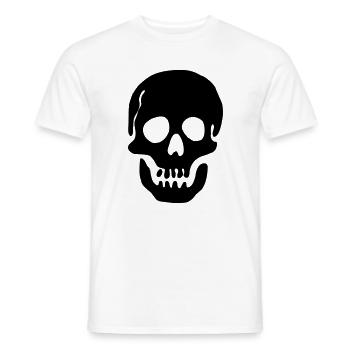 Pirate Skull Shadow Image Nice pour un - T-shirt homme - blanc - Devant - AI Model Male 178 dark (178cm)