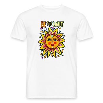 Be the Light - Men's T-Shirt - white - Front - AI Model Male 178 dark (178cm)