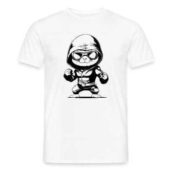 Maulwurf meint es ernst. Komm doch, komm doch ! - Männer T-Shirt - Weiß - Vorne - AI Model Male 178 dark (178cm)