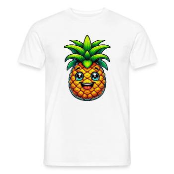 Ananas - T-shirt homme - blanc - Devant - AI Model Male 178 dark (178cm)