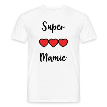 OMA. MAMA. OMA. MUTTERTAG - Männer T-Shirt - Weiß - Vorne - AI Model Male 178 dark (178cm)