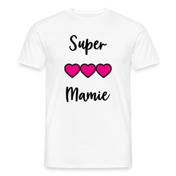 OMA. MAMA. OMA. MUTTERTAG - Männer T-Shirt - Weiß - Vorne - AI Model Male 178 dark (178cm)